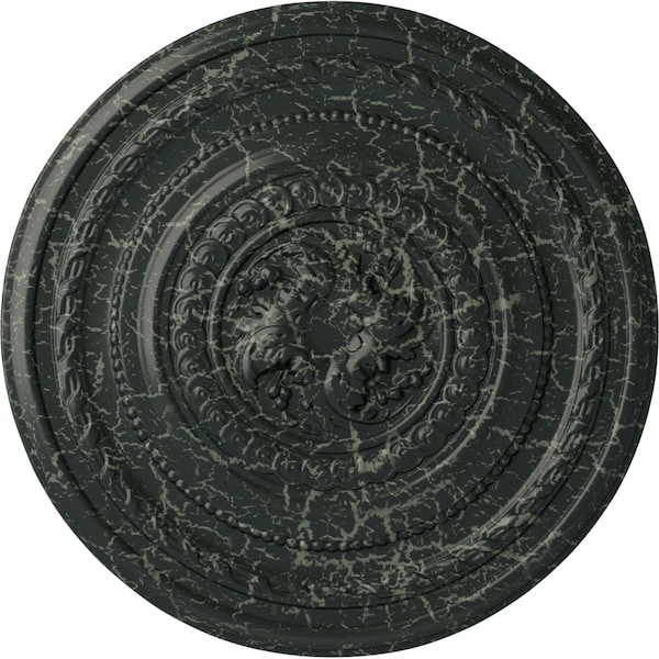 Ekena Millwork Pearl Ceiling Medallion (Fits Canopies up to 1 7/8"), 26 1/4"OD x 1 1/2"P, Painted Turtle Crackle CM26PEPTC - main